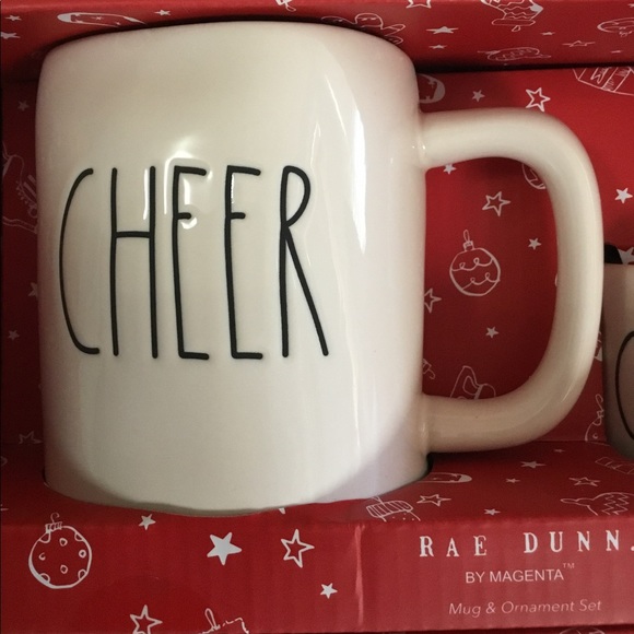 Rae Dunn “CHEER” Ceramic 2Pk  Set - Picture 3 of 6